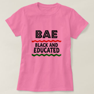 BAEブラックと教育Tシャツ Tシャツ