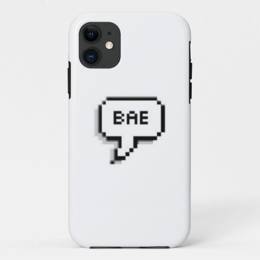 "Bae"のスピーチの泡場合 Case-Mate iPhoneケース (裏面)