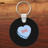 “bae” コンバーセーションハート バレンタインデー キーホルダー (正面)