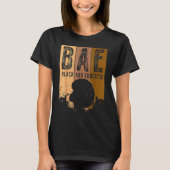 BAE Black And Educated Black History Queen Melanin Tシャツ (正面)