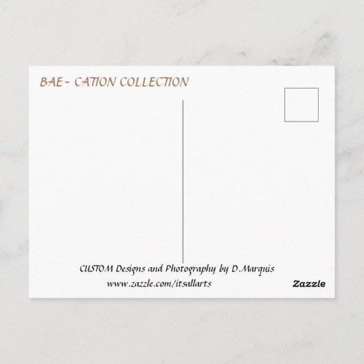 BAE-CATION #1はがき ポストカード (裏面)