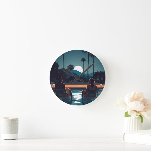 BAE-CATION #4はがき ラウンド壁時計 (ホーム)