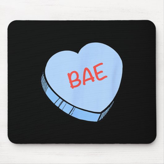 “bae” Conversation Hearts Valentine’s Day  マウスパッド (正面)