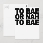 BAE.PNGにBAEまたはNAHに ポストカード (正面/裏面)