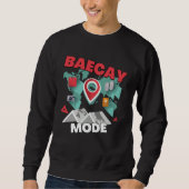 Baecay Mode Designs For Couples Bae King Bae Catio スウェットシャツ (正面)