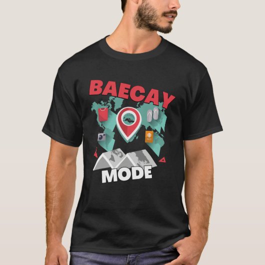Baecay Mode Designs For Couples Bae King Bae Catio Tシャツ (正面)