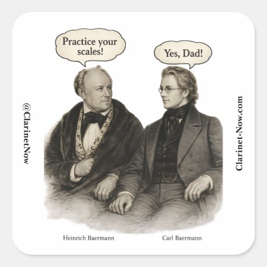 Baermann's Clarinet Scale Secret: Dad's Lesson スクエアシール (正面)