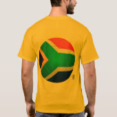 Bafana Bafana -南アフリカ共和国のフットボール Tシャツ (裏面)