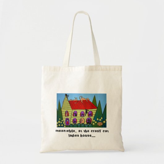 Bag熱狂するな猫の女性 トートバッグ (正面)