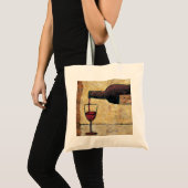 BAG04赤いWine.tif トートバッグ (正面(商品))