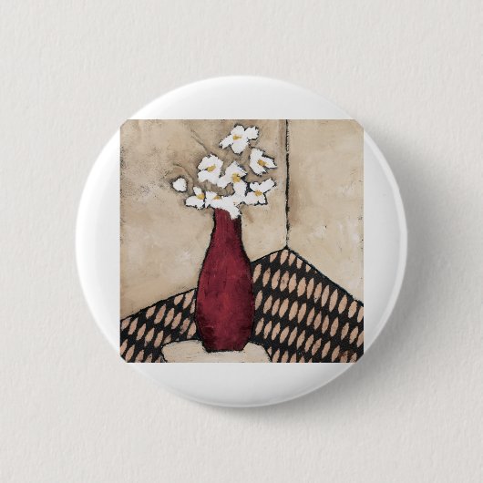 BAG05赤いVase.tif 缶バッジ (正面)