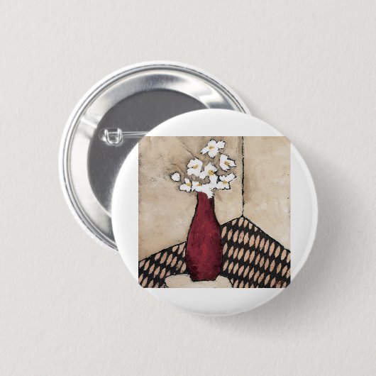 BAG05赤いVase.tif 缶バッジ (正面&裏面)