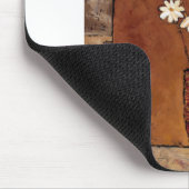 BAG12白いFlowers.tif マウスパッド (コーナー)