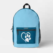 Bag for Dog Walks プリントバックパック (正面)