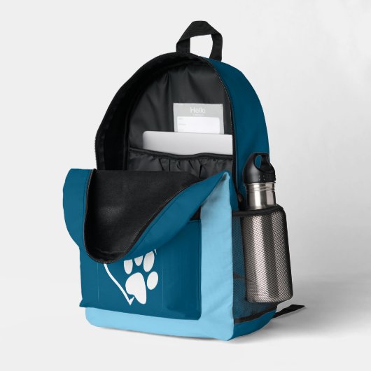 Bag for Dog Walks プリントバックパック (裏面右端 (見開き))