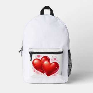 Bag for girl, kids, heart, love プリントバックパック