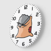 Bag of Cement Construction Material ラージ壁時計 (傾斜)