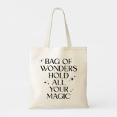 “Bag of Wonders – Hold All Your Magic” Tote Bag トートバッグ (裏面)