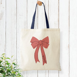 Bag wedding bow cute Modern トートバッグ