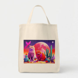 Bag with Cat Illustration トートバッグ