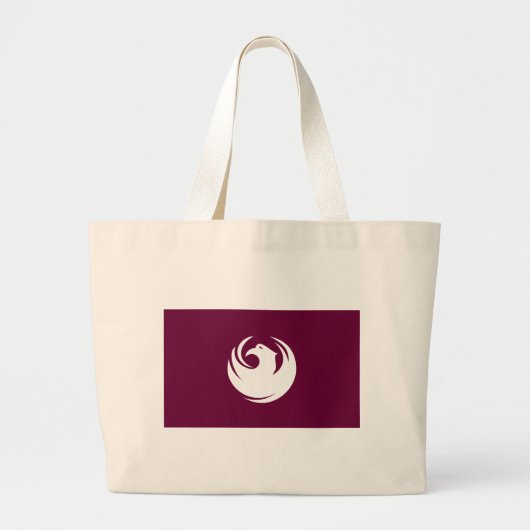 Bag with Flag of Phoenix City, Arizona ラージトートバッグ (正面)