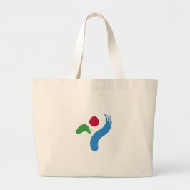 Bag with Flag of Seoul, South Korea ラージトートバッグ