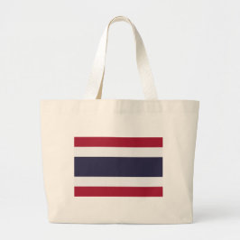 Bag with Flag of Thailand ラージトートバッグ