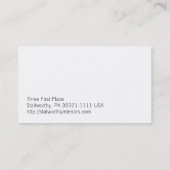 Bagby: Botherationsおよび観察 名刺 (裏面)