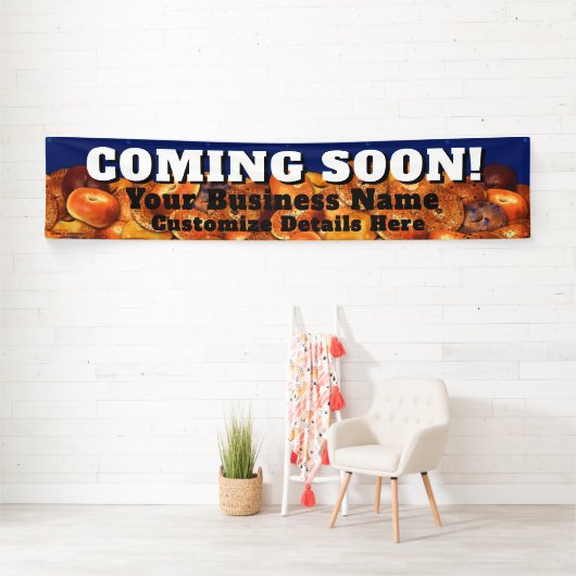 Bagelビジネスバナー来すぐにカスタマイズ 横断幕 (インサイチュ)