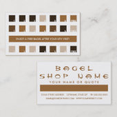 BAGEL顧客評価モダン（正方形） ロイヤリティカード (正面/裏面)