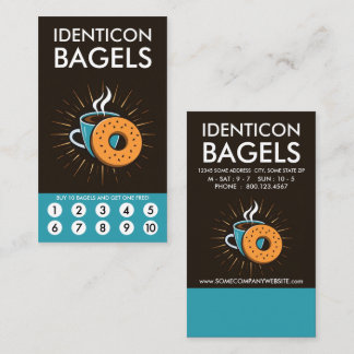 Bagel Loyalty Punch Card ロイヤリティカード