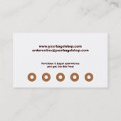Bagel Shop Rewards名刺 ロイヤリティカード (裏面)