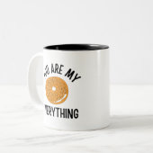Bagel You  Are My Everything Funny ツートーンマグカップ (正面左)