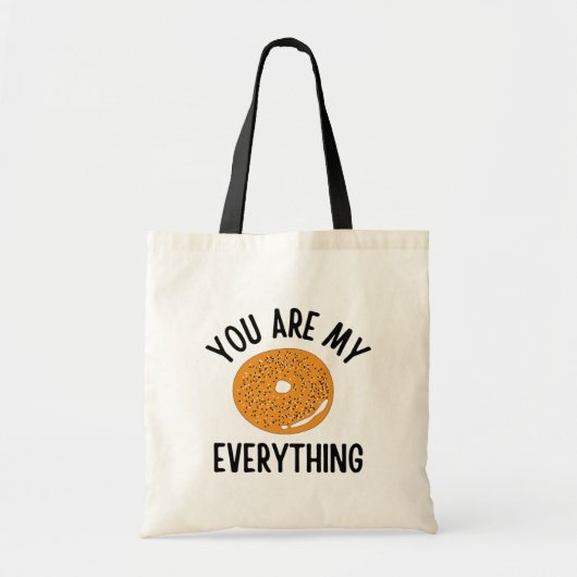 Bagel You  Are My Everything Funny トートバッグ (正面)