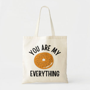 Bagel You Are My Everything Funny トートバッグ