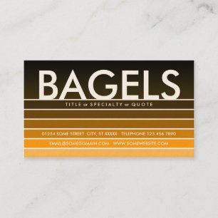 BAGELSオレンジ色見本 名刺