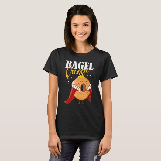 Bagels Food Tee Bagel Queen Tシャツ (正面フル)