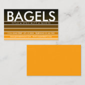 BAGELS orange swatch 名刺 (正面/裏面)