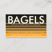 BAGELS orange swatch 名刺 (正面)