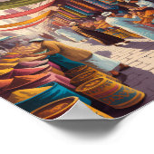 Baghdad Iraq Illustration Travel Art Vintage ポスター (角)