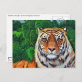Bagheeraのタイガーのポストカ絵画ージ ポストカード (正面/裏面)
