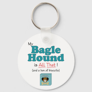 Bagleの私の猟犬はすべてそれです! キーホルダー
