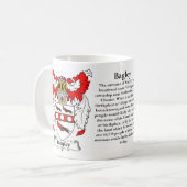 Bagley家族の紋章付き外衣 コーヒーマグカップ (正面左)