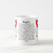 Bagley家族の紋章付き外衣 コーヒーマグカップ (中央)