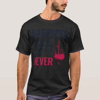 Bagpipe Player Instrument Scottish Scotland Music Tシャツ