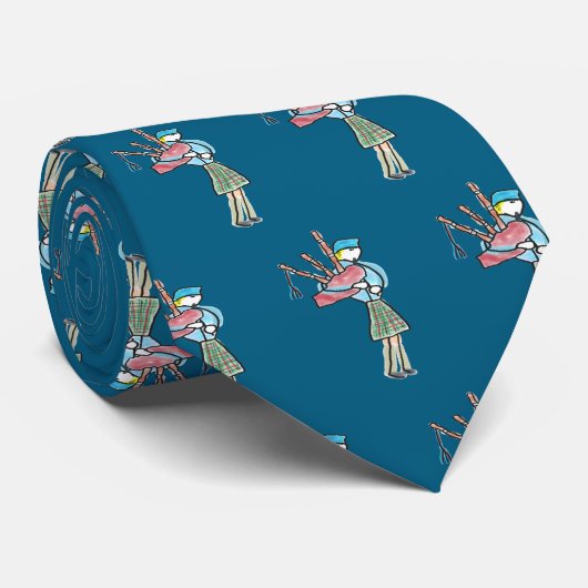 Bagpipe Playing ネクタイ (ロール)