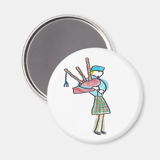 Bagpipe Playing マグネット (正面/裏面)