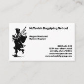 Bagpiper & Bagpiper School 名刺 (正面)