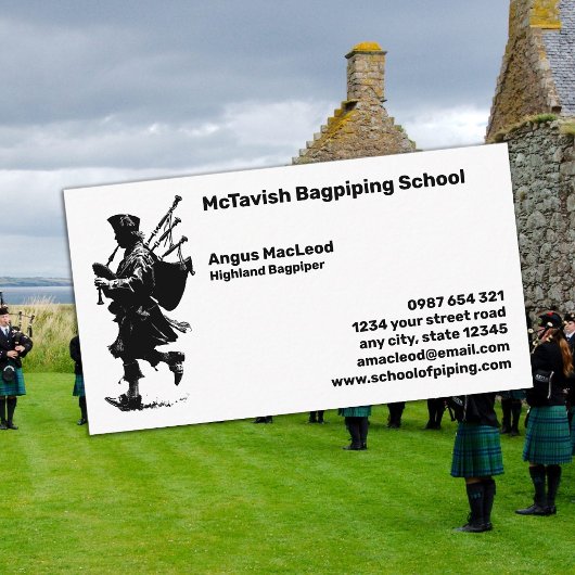 Bagpiper & Bagpiper School 名刺