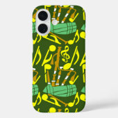 Bagpipes Yellow Music Notes Case-Mate iPhoneケース (裏面)